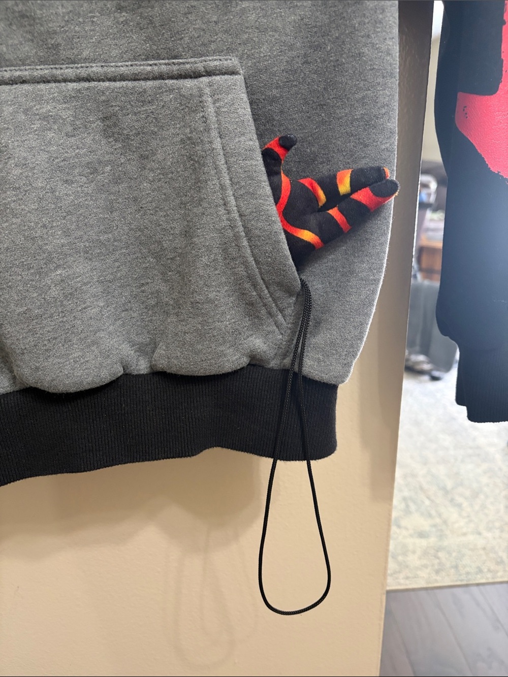 Genuine Gorilla Tag Logo Hoodie - includes a toy strapped to the hoodie. - Picture 2 of 7